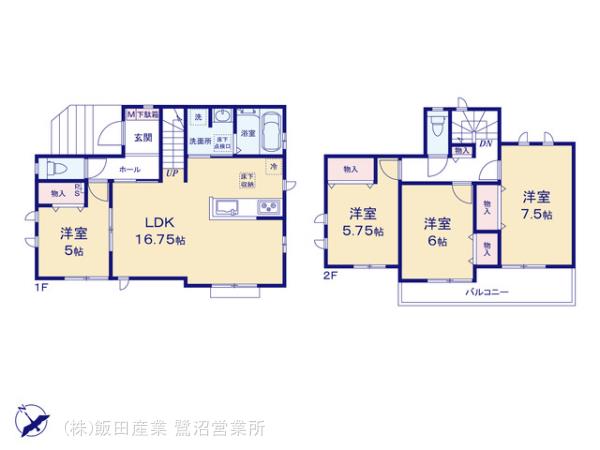 ハートフルタウン町田市鶴川4丁目27番の見取り図