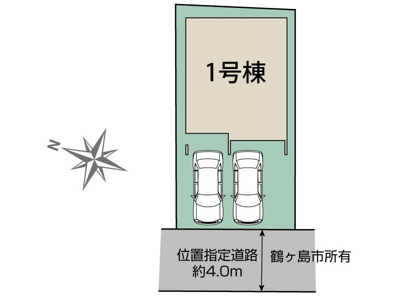 鶴ヶ島市藤金7期1棟 区画図