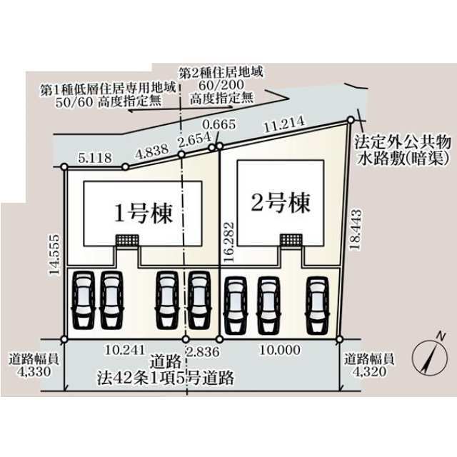 クレイドルガーデン鶴岡市大西町 第2の見取り図