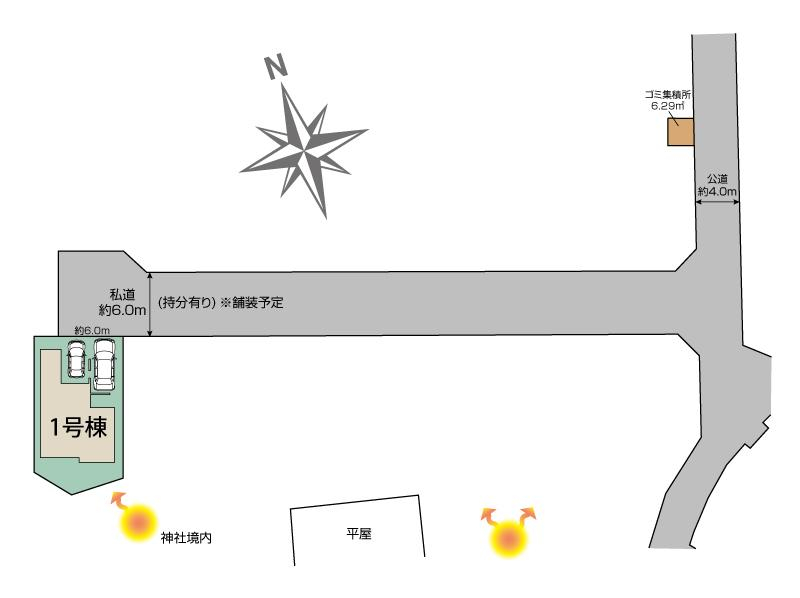 川口市木曽呂1棟 区画図