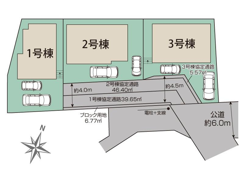 柏市松ケ崎3棟 区画図