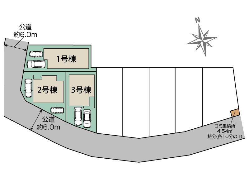 川口市石神3棟 区画図