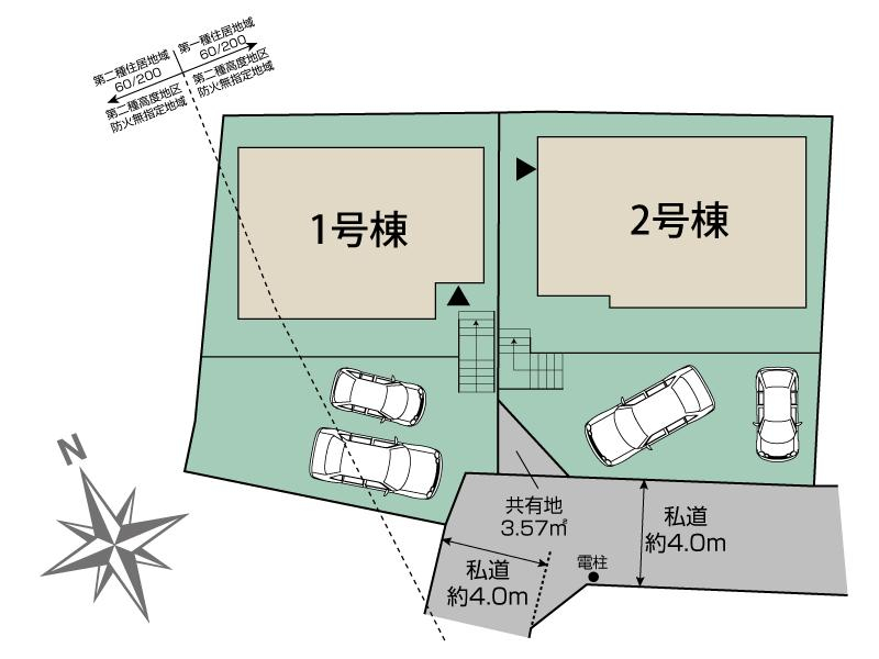 鎌ヶ谷市東道野辺7丁目2棟 区画図