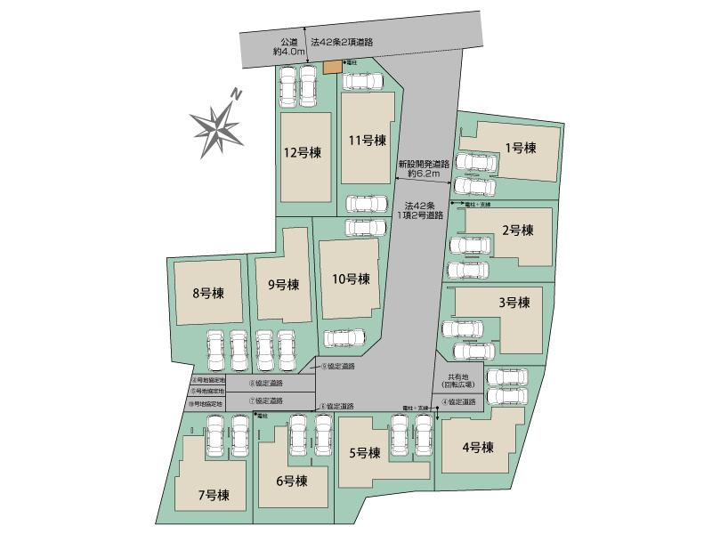 川越市南大塚3丁目12棟 区画図