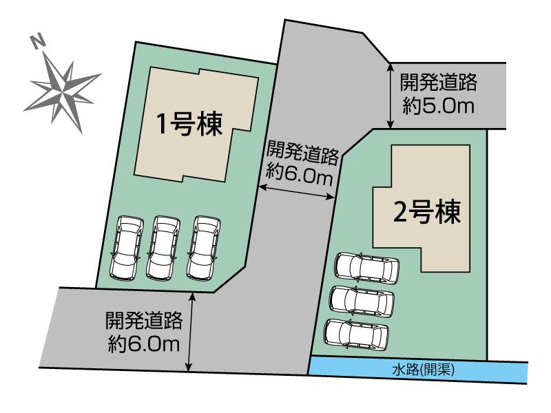 甲府市宮原町2棟 区画図