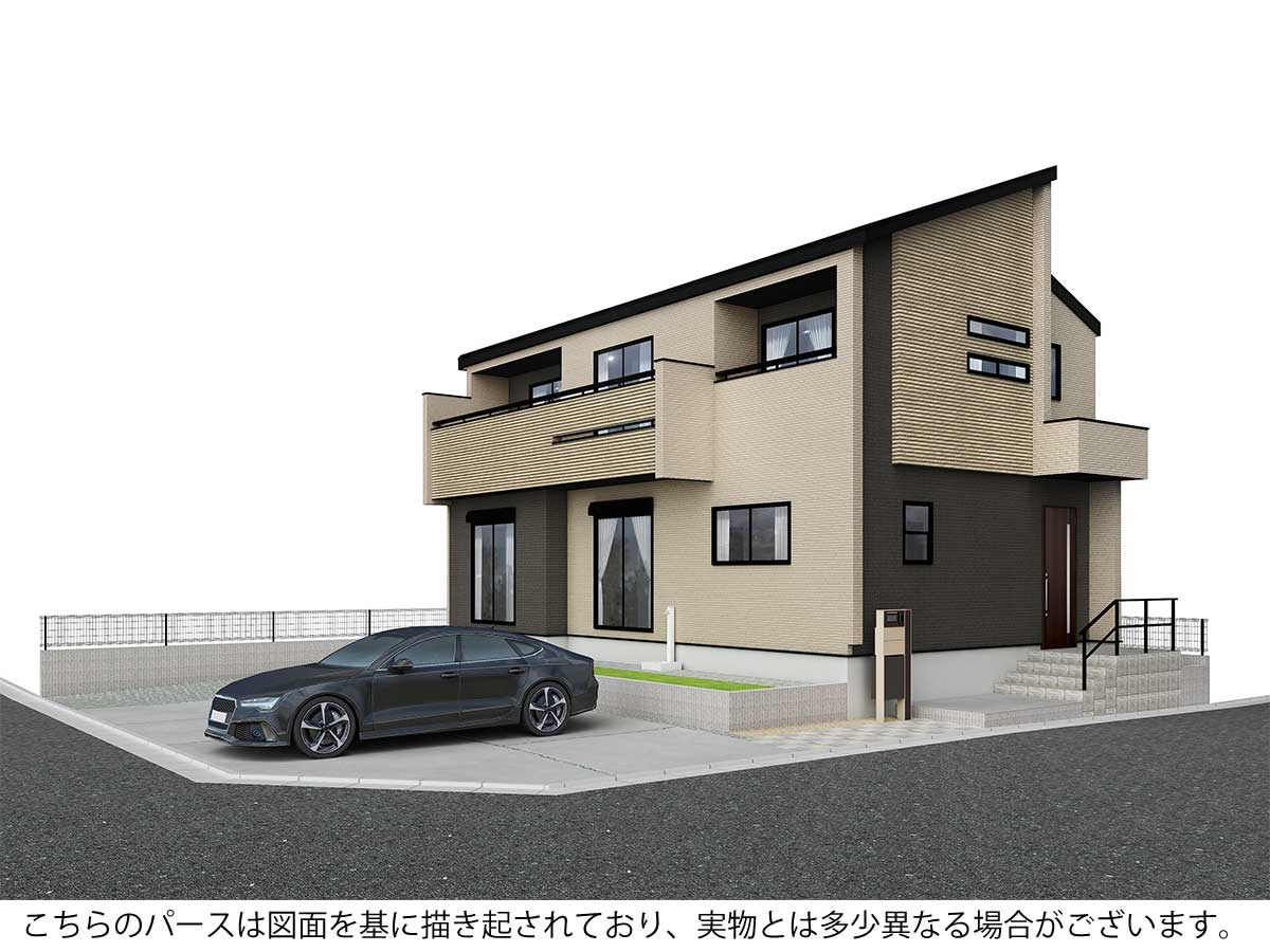 外観完成予想パース 