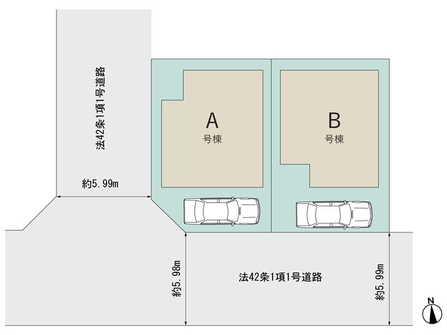 ハートフルタウン流山市加5丁目1674番の見取り図