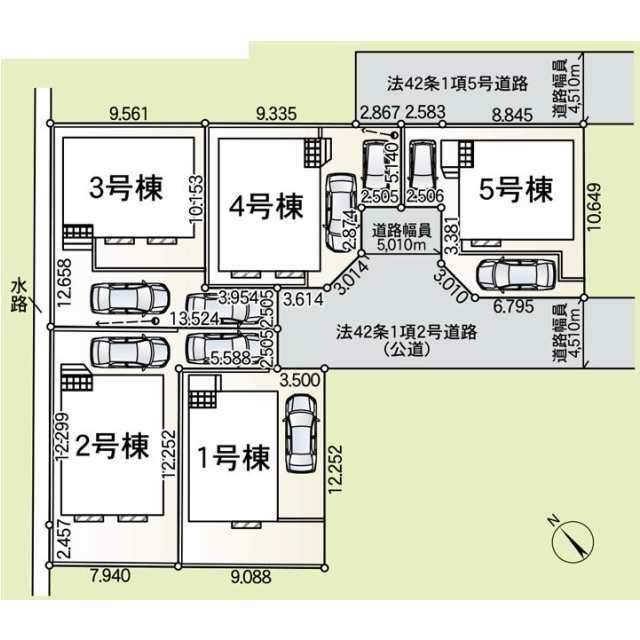 【販売中物件：3号棟、5号棟】