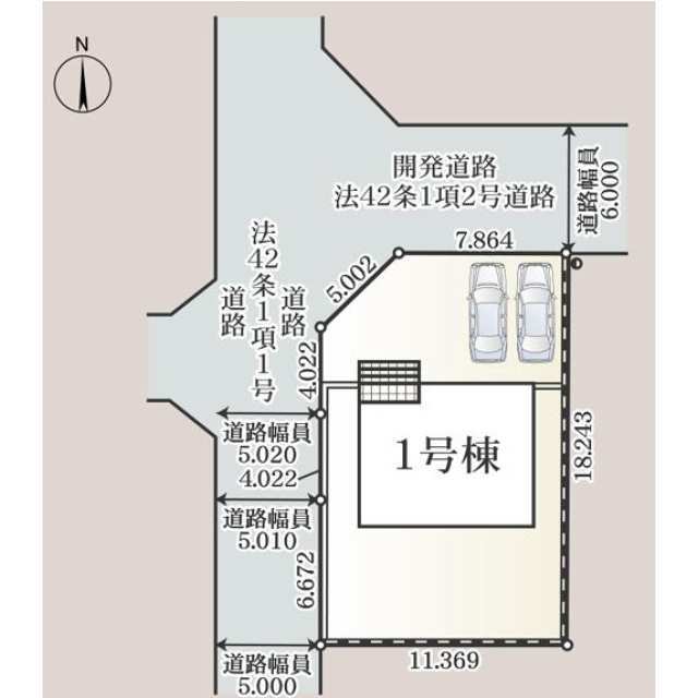 クレイドルガーデン栃木市薗部町 第14の見取り図