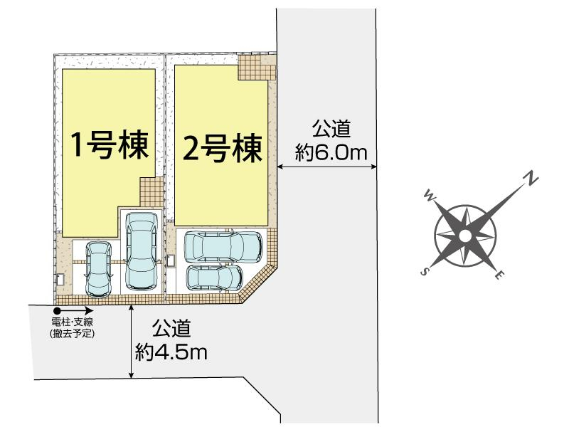 府中市四谷3丁目2棟 区画図