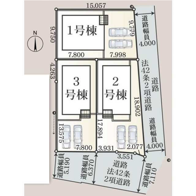 クレイドルガーデン栃木市箱森町 第6の見取り図