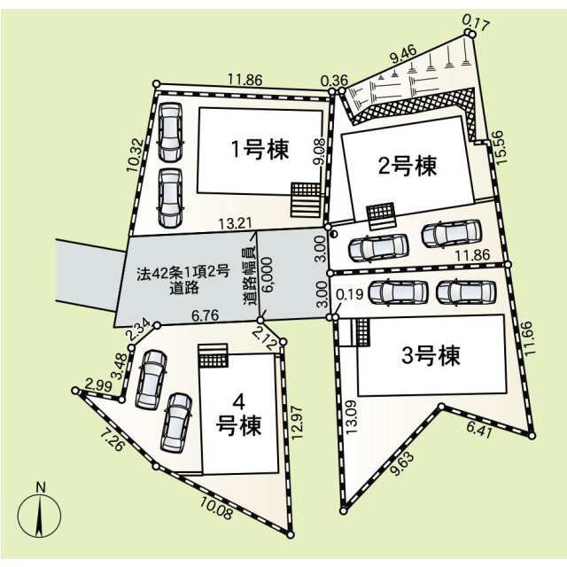 クレイドルガーデン藤沢市大鋸 第23の見取り図