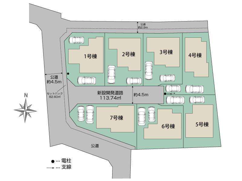 八王子市石川町7棟 区画図
