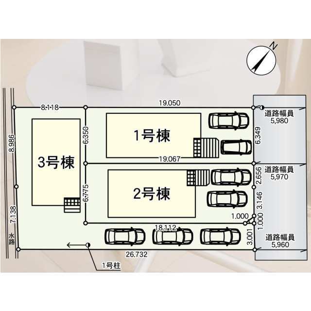 クレイドルガーデン北九州市小倉北区井堀 第1の見取り図
