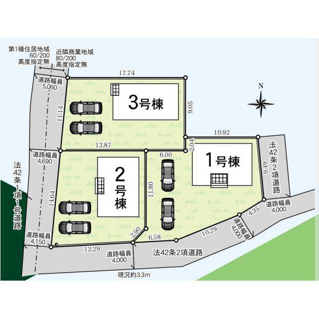 クレイドルガーデン甘楽町福島 第1の見取り図