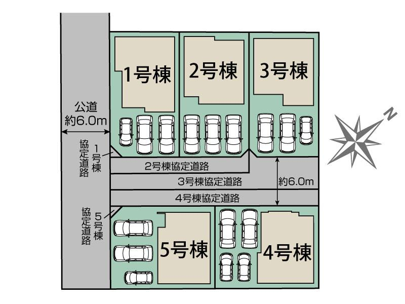 浜松市中央区葵西6丁目5棟 区画図