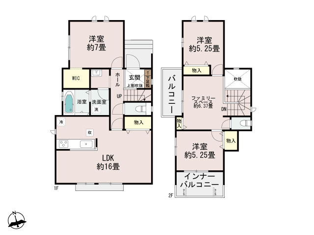 ハートフルタウン今帰仁村謝名598番の見取り図