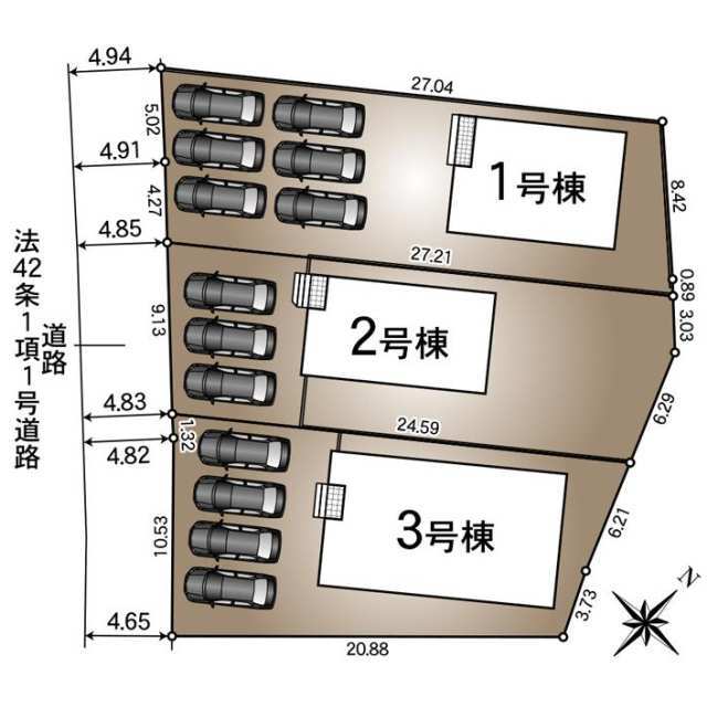 クレイドルガーデン浜松市中央区舘山寺町 第2の見取り図