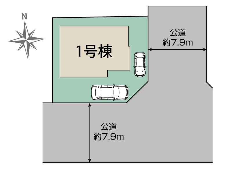牛久市南7丁目17期1棟 区画図
