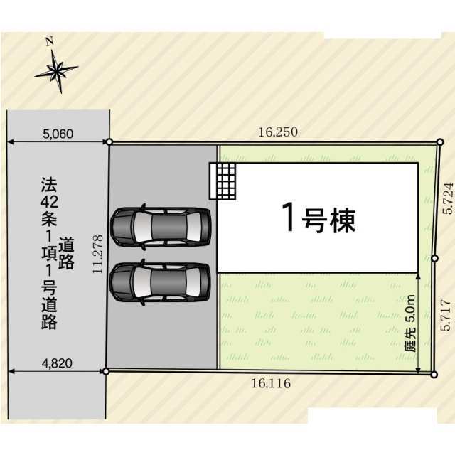 クレイドルガーデン銚子市春日台町 第2の見取り図