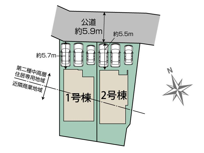 町田市忠生3丁目2棟 区画図