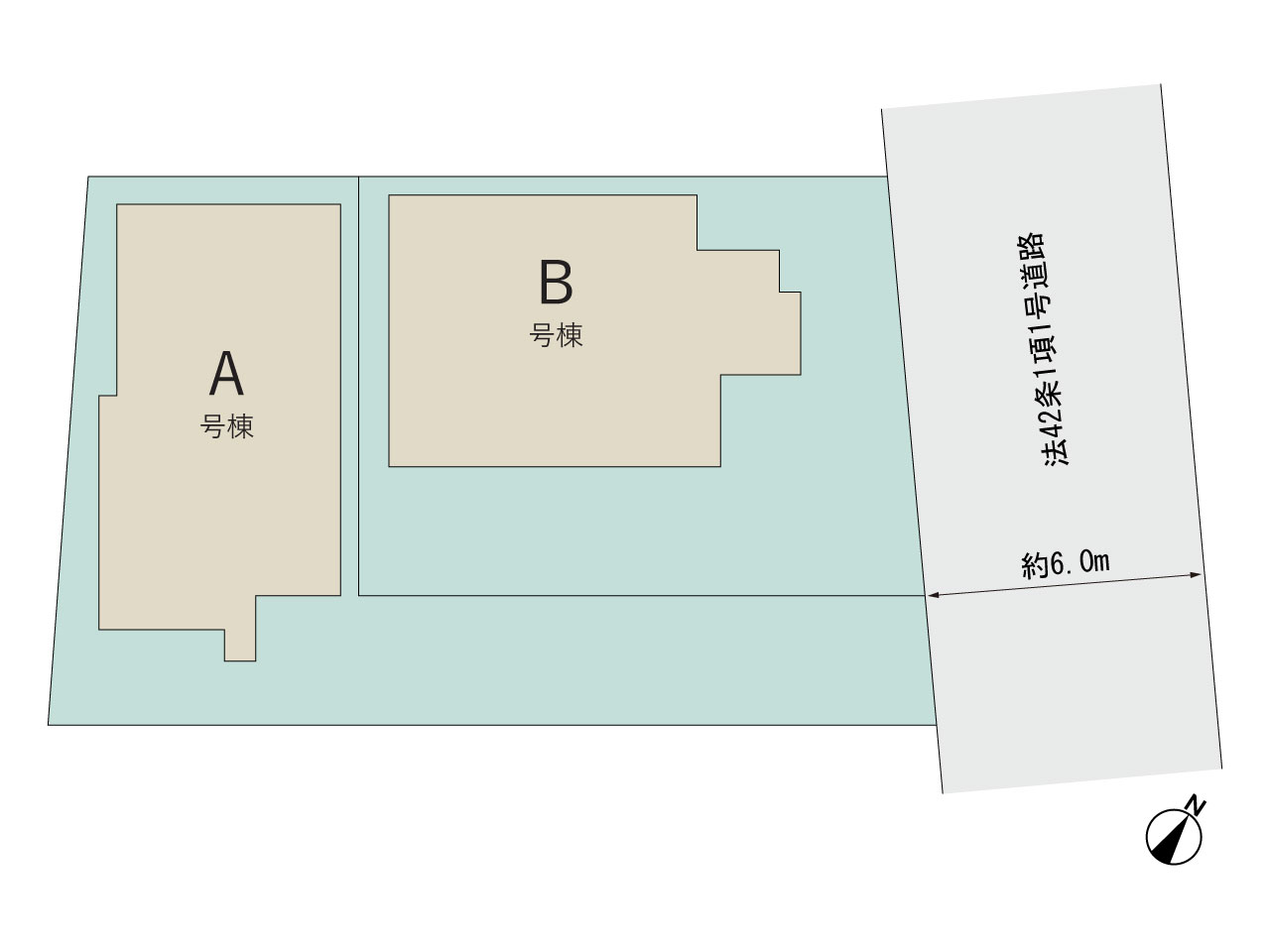 ハートフルタウン川越砂新田の見取り図