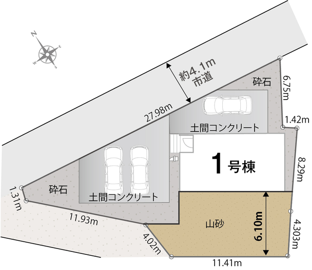 1号棟区割図