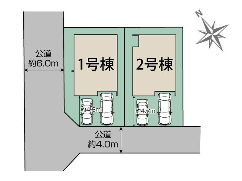 座間市立野台3丁目2棟 区画図