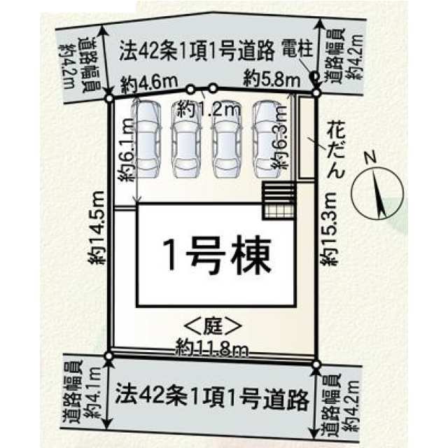 クレイドルガーデン三原市中之町 第3の見取り図