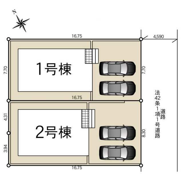 クレイドルガーデン壬生町緑町 第3の見取り図