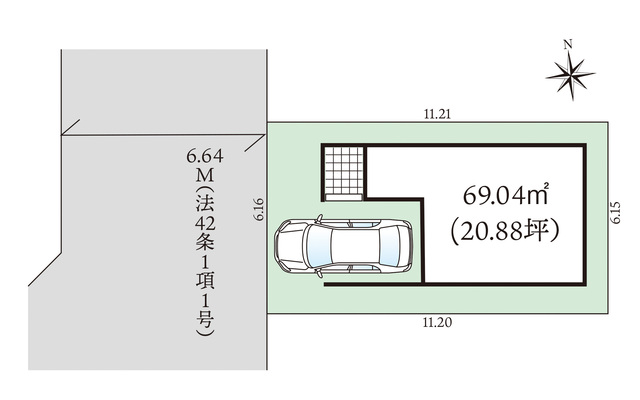 グラファーレ4346羽曳野市西浦３期１棟の見取り図
