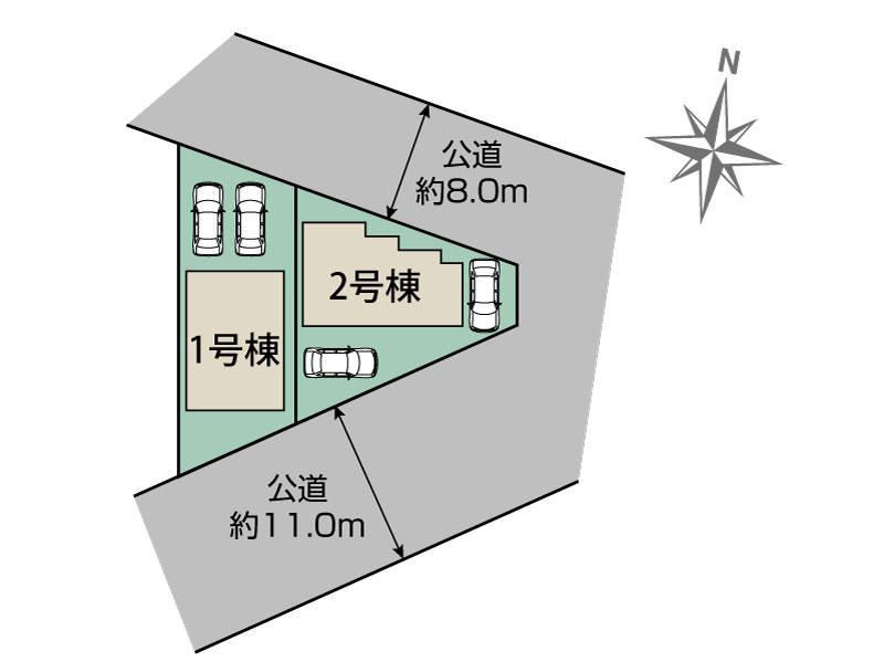 札幌市東区北27条東20丁目2棟 区画図
