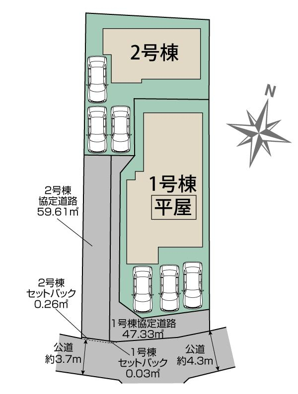 姫路市大津区平松2棟 区画図
