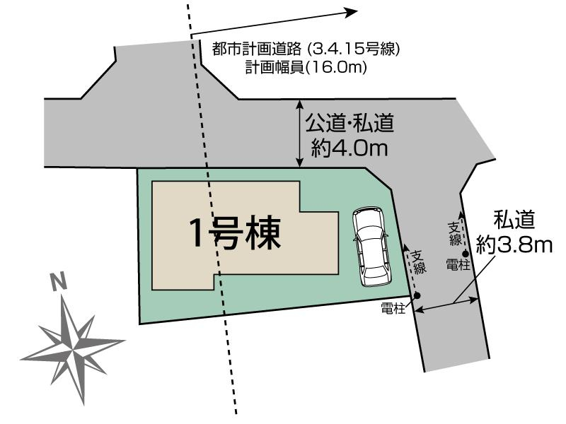 ブルーミングガーデン小金井市貫井南町４丁目２期１棟の見取り図