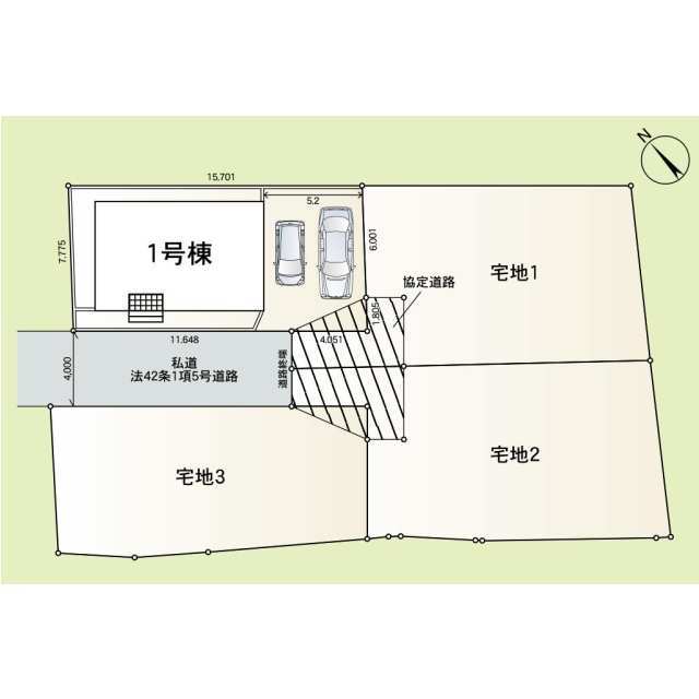 クレイドルガーデン成田市寺台 第1の見取り図