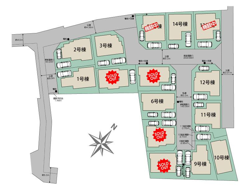 ブルーミングガーデン東村山市秋津町３丁目１５棟の見取り図