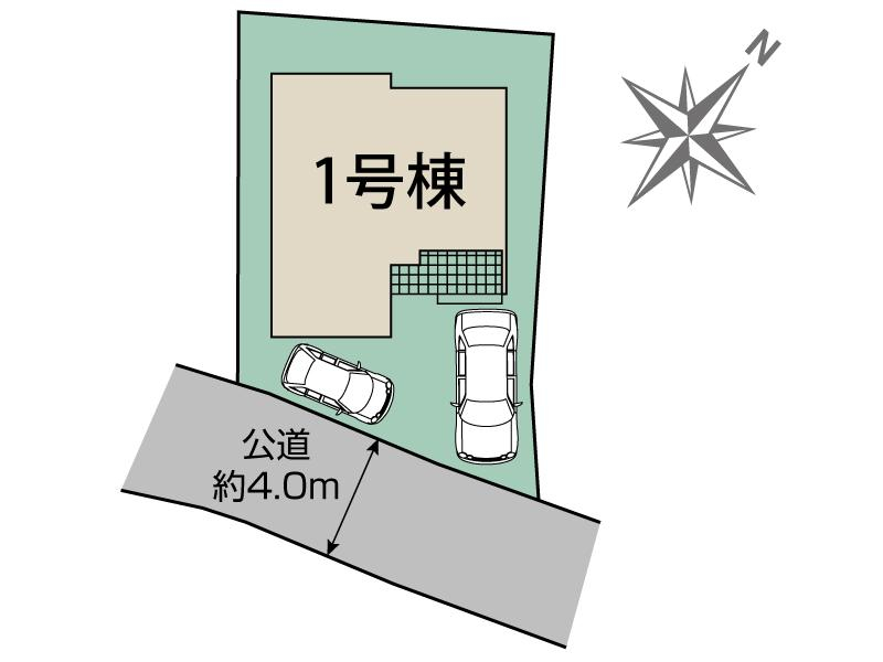 北九州市小倉南区横代北町5丁目1棟 区画図 【販売中物件：1号棟】