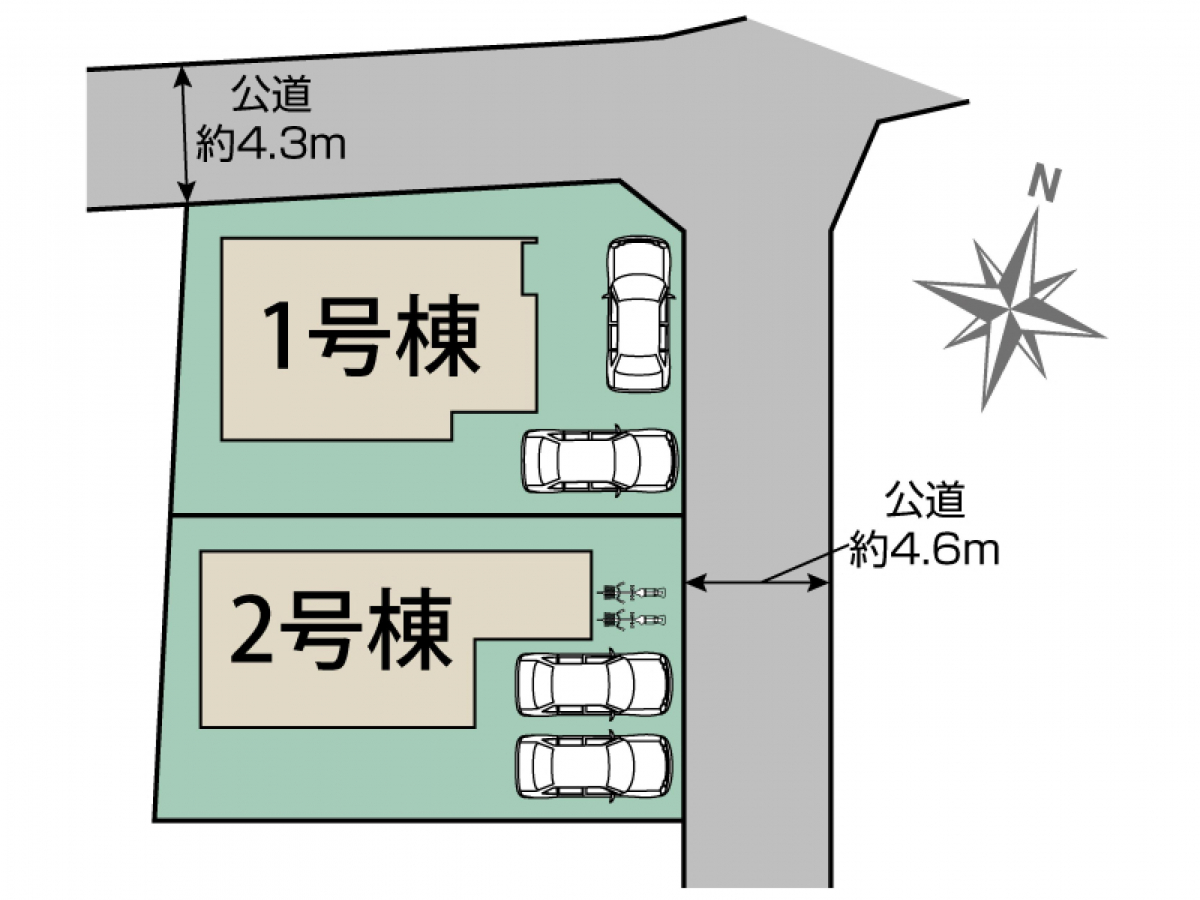 ブルーミングガーデン福岡市南区柏原２丁目２棟の見取り図