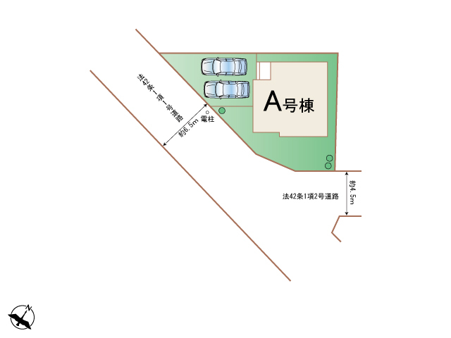 区画図です！ 【販売中物件：A号棟】