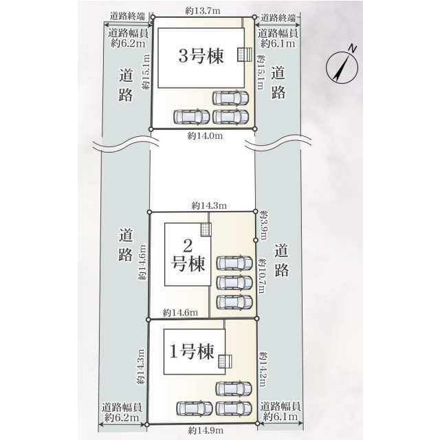 クレイドルガーデン多度津町南鴨 第1の見取り図