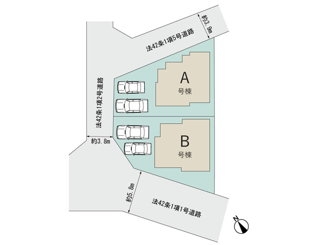 【販売中物件：A号棟、B号棟】