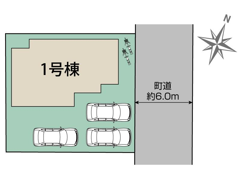 田方郡函南町塚本1棟 区画図 【販売中物件：1号棟】