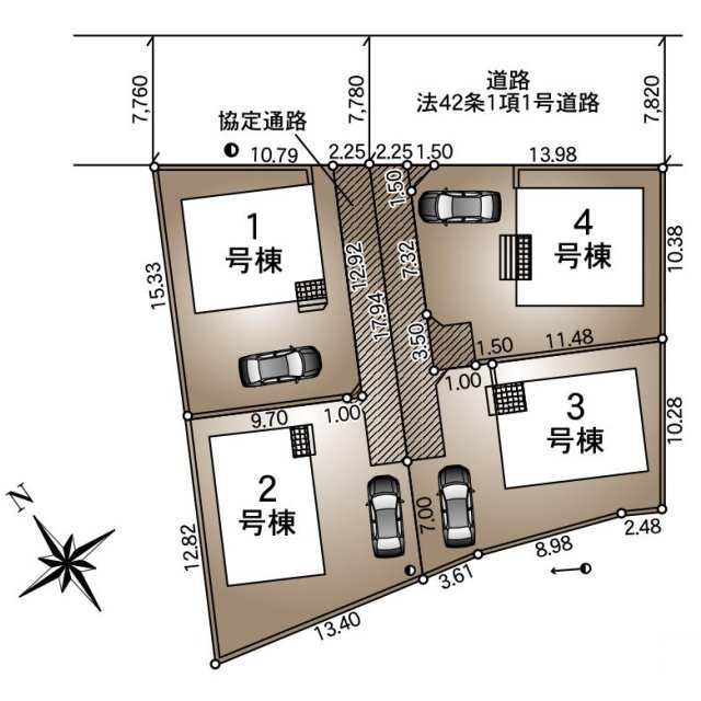 クレイドルガーデン塩尻市大門一番町 第2の見取り図