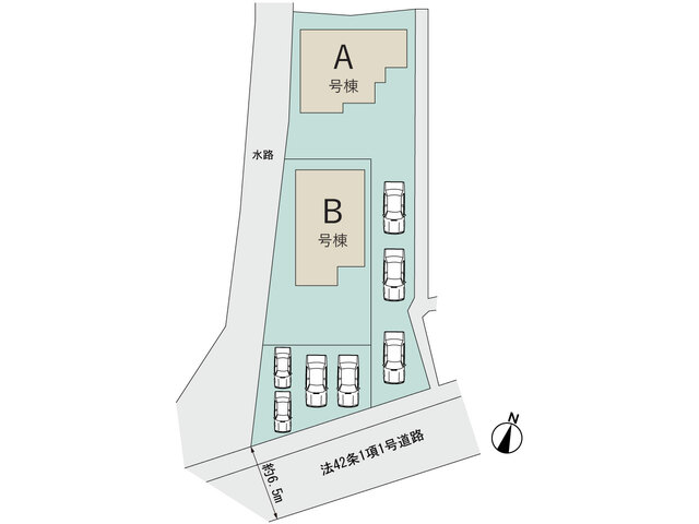 【販売中物件：A号棟、B号棟】