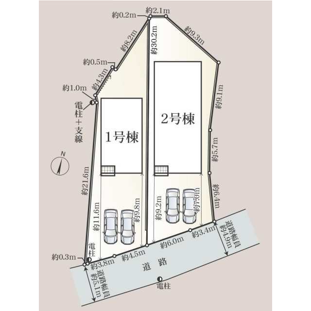 クレイドルガーデン亀山市和田町 第2の見取り図