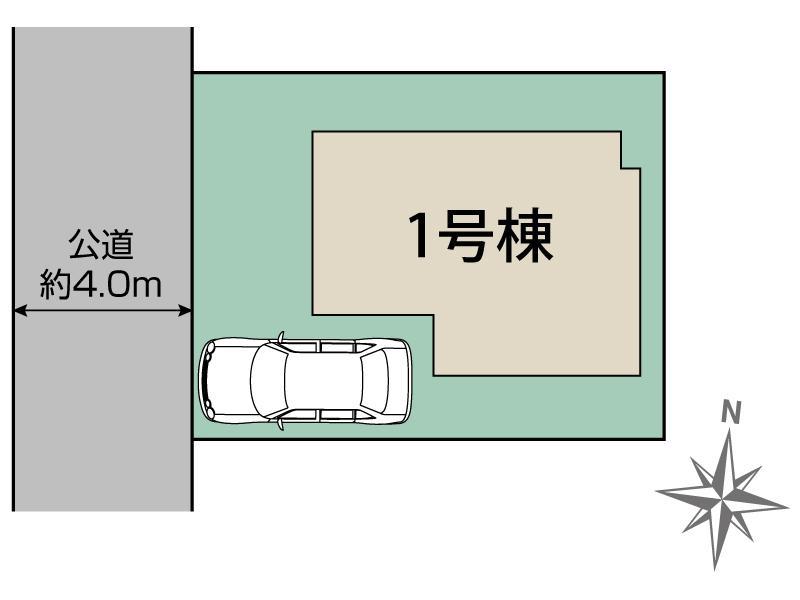 三鷹市北野3丁目1棟 区画図 【販売中物件：1号棟】