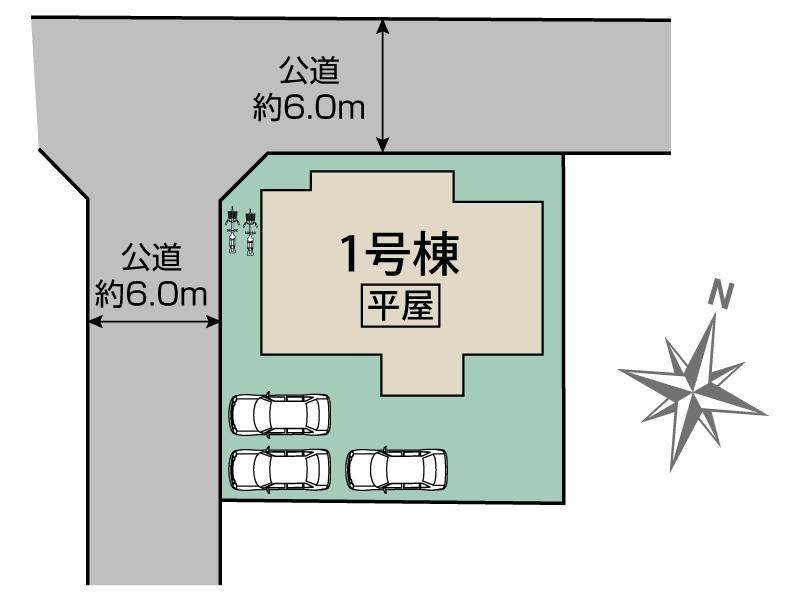 ブルーミングガーデン行田市富士見町２丁目１棟の見取り図