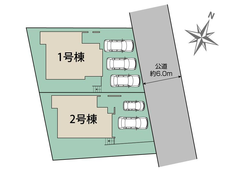ブルーミングガーデン知多市新知東町２丁目２棟の見取り図