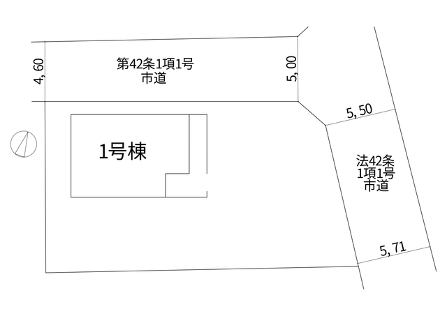 リナージュネクスジー佐久市鳴瀬０１期の見取り図