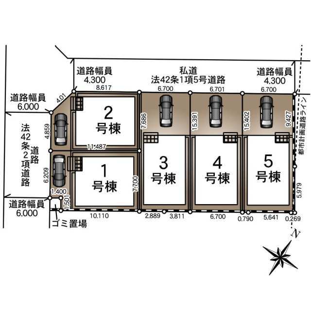 クレイドルガーデンさいたま市岩槻区仲町 第4の見取り図